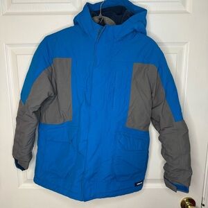 Lands' End Kids Vibrant Blue Parka Jacket Size Medium 10-12 GUC